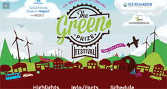 Desktop Screenshot of greenprizefestival.com